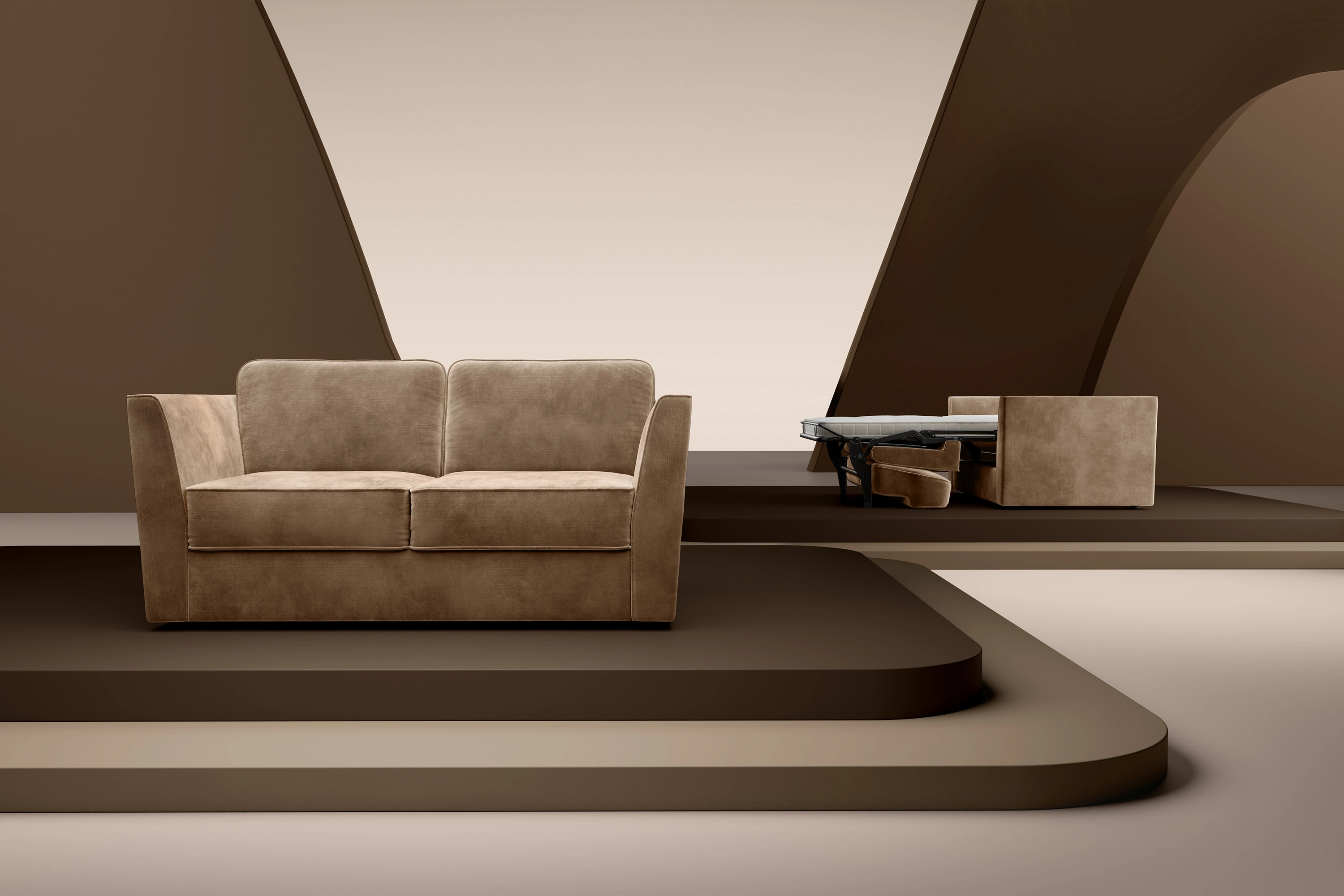 Jay-be elegance 2-personers sovesofa god kvalitet bedste sovesofa sovesofa med god sovekomfort