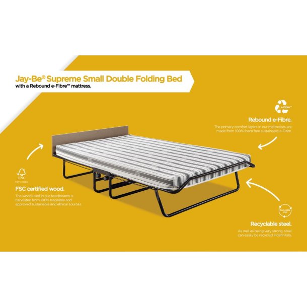 Jay-Be Supreme Gstsng med e-Fibre- Madrass - 120 cm - FRBESTLLNING