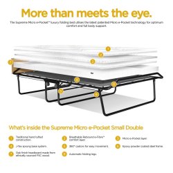 Jay-Be Supreme Gsteseng med Micro e-Pocket Madras - 120cm