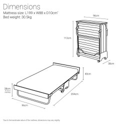 Jay-Be� J-Bed G�sts�ng med Micro e-Pocket� Madrass