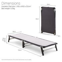 Jay-Be LE59 Lite Gjesteseng med e-Fibre Isolasjonsmatte
