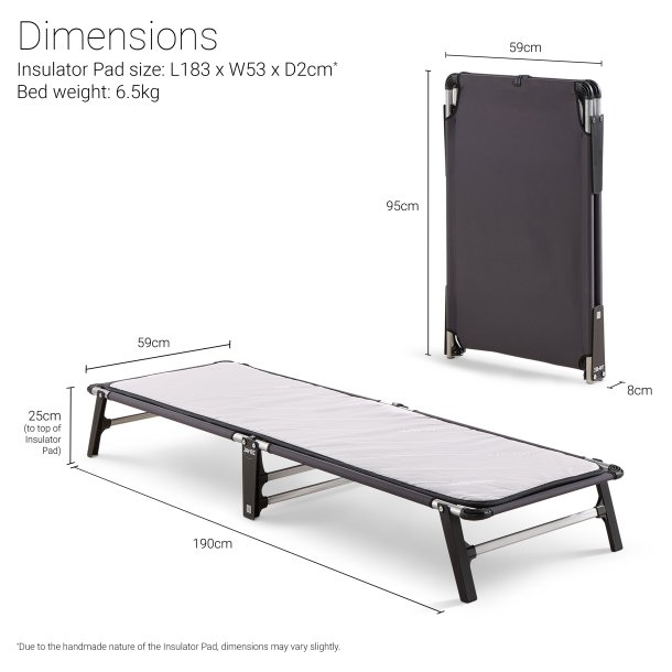 Jay-Be LE59 Lite Gjesteseng med e-Fibre Isolasjonsmatte