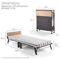 Jay-Be� QE80 Quick G�steseng med Comfort Madras