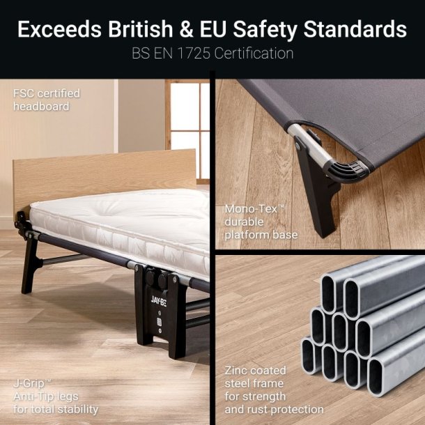 Jay-Be� QP80 Quick Extras�ng med e-Pocket� Madrass