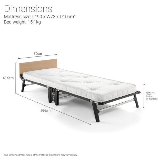 Jay-Be� QP80 Quick Extras�ng med e-Pocket� Madrass