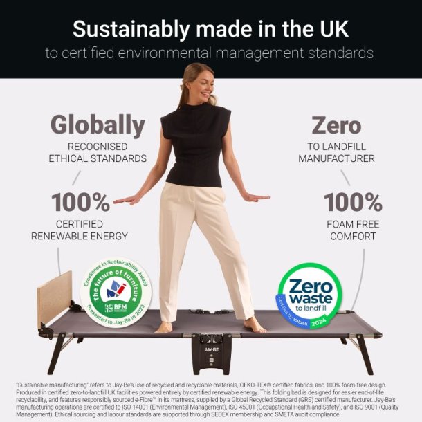 Jay-Be� QM80 Quick Extras�ng med Memory Madrass