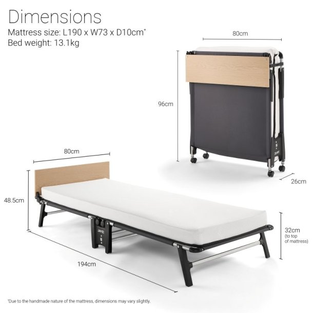 Jay-Be� QM80 Quick Extras�ng med Memory Madrass