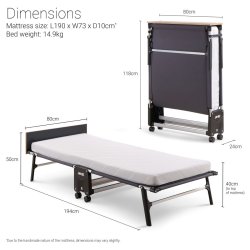 Jay-Be� RE80 Rollaway G�steseng med e-Fibre� Madras