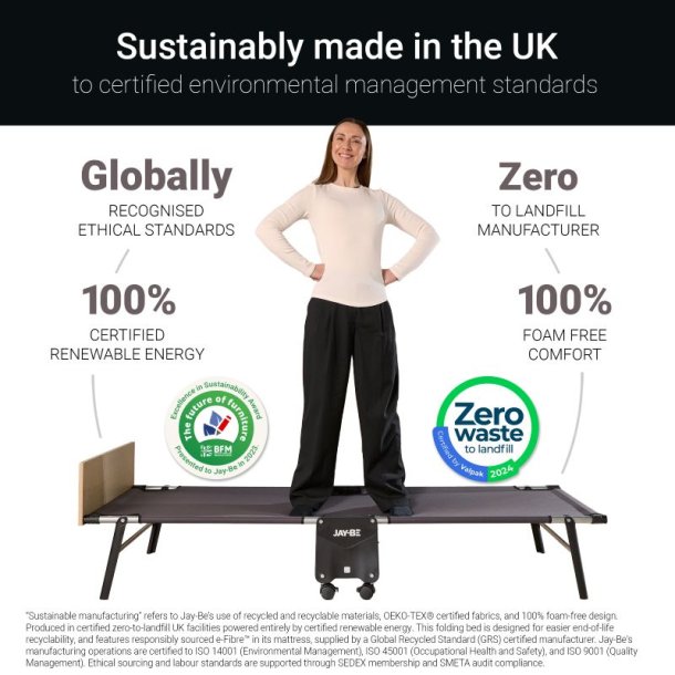 Jay-Be� TC80 Tourist G�sts�ng med Contract Comfort Madrass