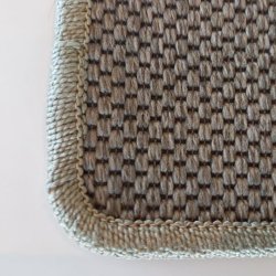 Fladtvvet gulvtppe (rundt)