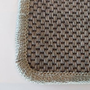 Fladtvvet gulvtppe (rundt)