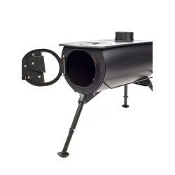 Frontier Plus tlt vedspis med skorsten &amp; flashing kit