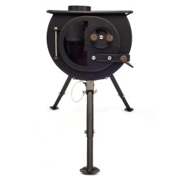 Frontier Plus tlt vedspis med skorsten &amp; flashing kit