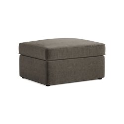 Jay-Be Sittpuff med Inbyggd Hopfllbar Gstsng - Mrkgr - Brushed Twill