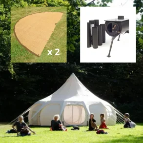 PAKET ERBJUDANDE - 6 m Hybrid Deluxe, 6 m kokosmatta och Frontier Plus tltspispaket