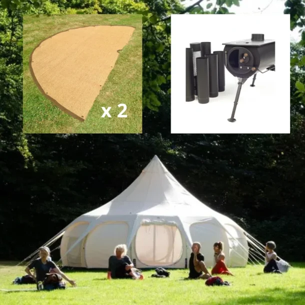 PAKET ERBJUDANDE - 6 m Hybrid Deluxe, 6 m kokosmatta och Frontier Plus tltspispaket