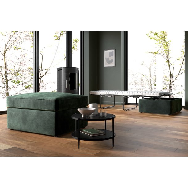 Jay-Be Sittpuff med Inbyggd Hopfllbar Gstsng - Dreamy - Cosy Chenille