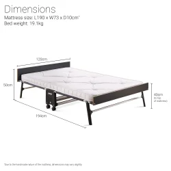 Jay-Be GP120 Grand gjesteseng med e-Pocket Madrass - 120cm