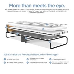 Jay-Be Revolution Gjesteseng med Rebound e-Fibre- madrass