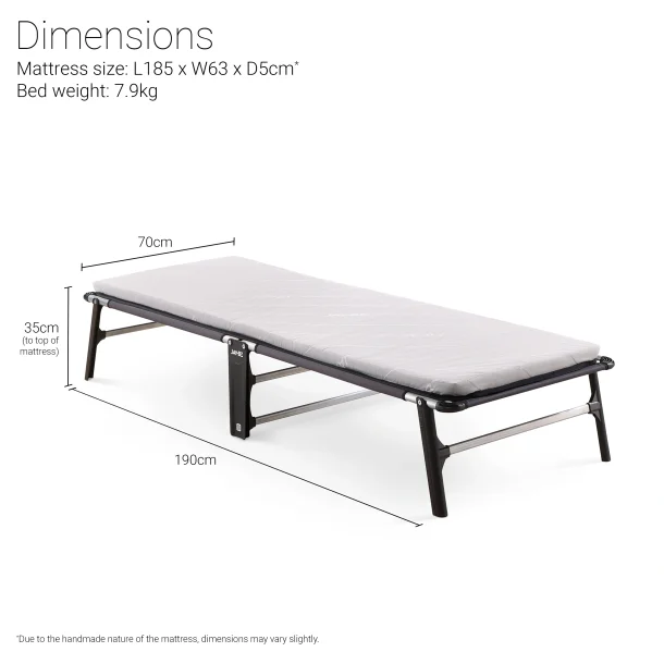 Jay-Be CE70 Compact Gjesteseng med e-Fibre Madrass