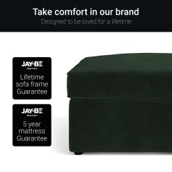 Jay-Be Puf med gsteseng - Safran - Luxe Velvet - Forudbestil