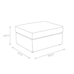 Jay-Be Sittpuff med Inbyggd Hopfllbar Gstsng - Beige - Brushed Twill