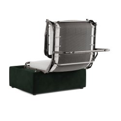 Jay-Be Sittpuff med Inbyggd Hopfllbar Gstsng - Ljusgr - Brushed Twill