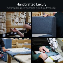 Jay-Be Sittpuff med Inbyggd Hopfllbar Gstsng - Dreamy - Cosy Chenille