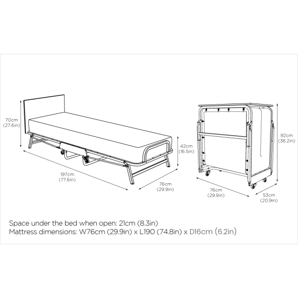 Jay-Be Crown Windermere Gstsng "Sjukhus och vrdhem"