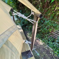 Bardunholdere - spar plads rundt om teltet!