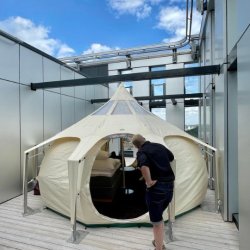 Bardunholdere - spar plads rundt om teltet!